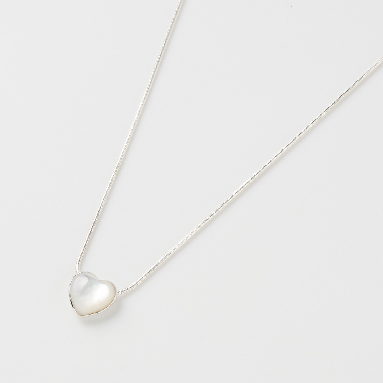 PEARL HEART NECKLACE 詳細画像 シルバー 1