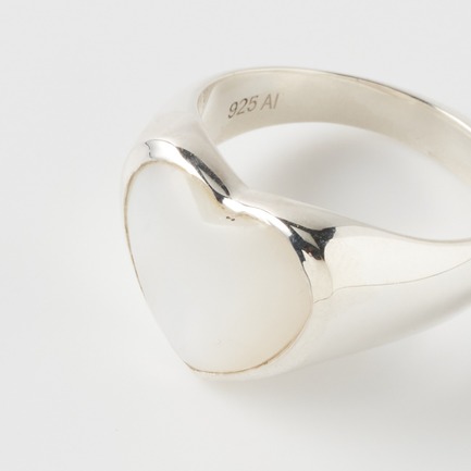 SMALL PEARL HEART RING 詳細画像 シルバー 1