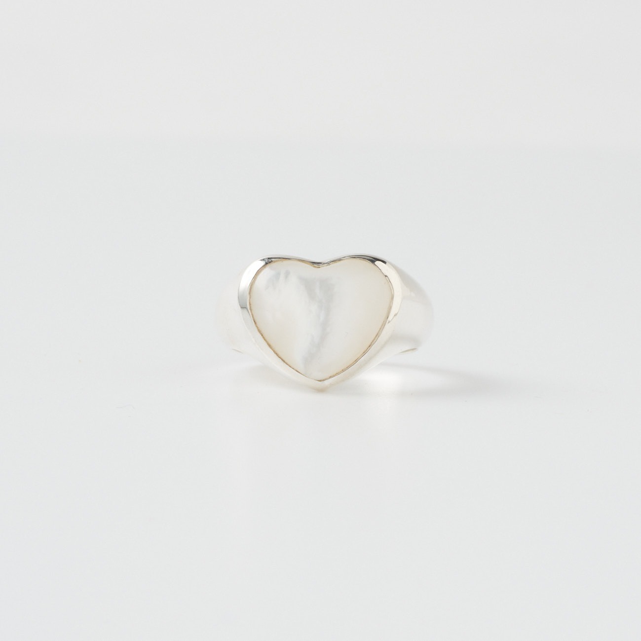 SMALL PEARL HEART RING 詳細画像 シルバー 3