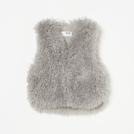 WAVY FUR SHORT GILET