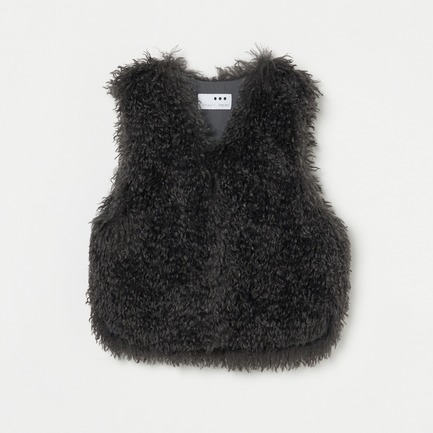 WAVY FUR SHORT GILET