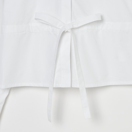 DRAWSTRING SHORT BLOUSE 詳細画像 ホワイト 5