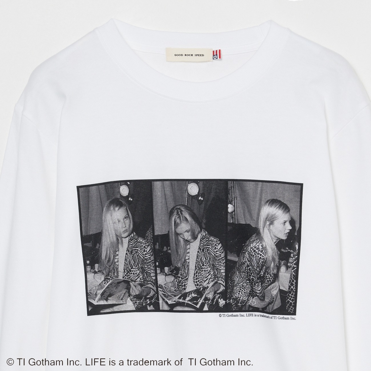 LIFE KATE MOSS LONG SLEEVE TEE 詳細画像 ホワイト 2