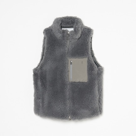 WOOL FUR VEST