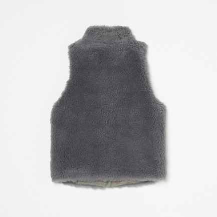 WOOL FUR VEST 詳細画像 ライトグレー 1