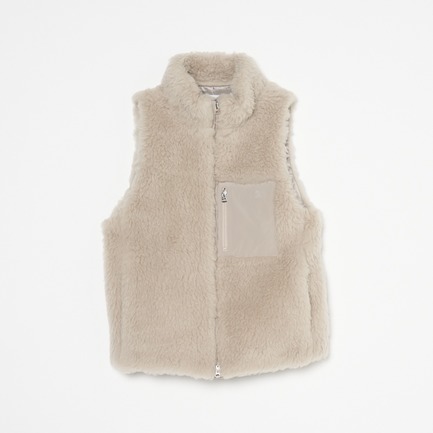 WOOL FUR VEST