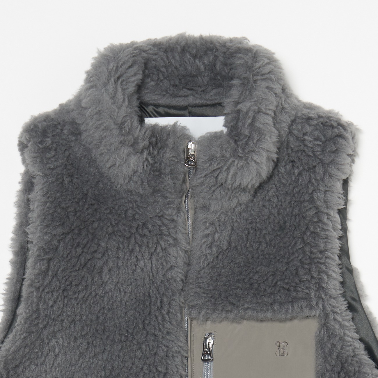 WOOL FUR VEST 詳細画像 ライトグレー 2