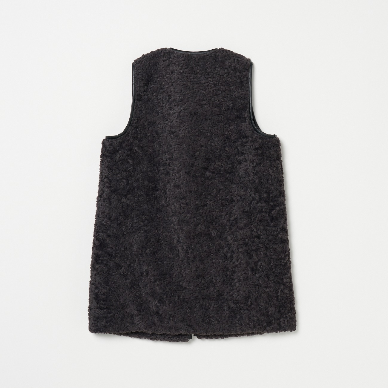 Poodle boa long vest 詳細画像 チャコールグレー 1