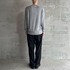 Brushed sweater simple crew neck 詳細画像