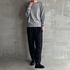 Brushed sweater simple crew neck 詳細画像