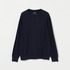 Brushed sweater simple crew neck 詳細画像