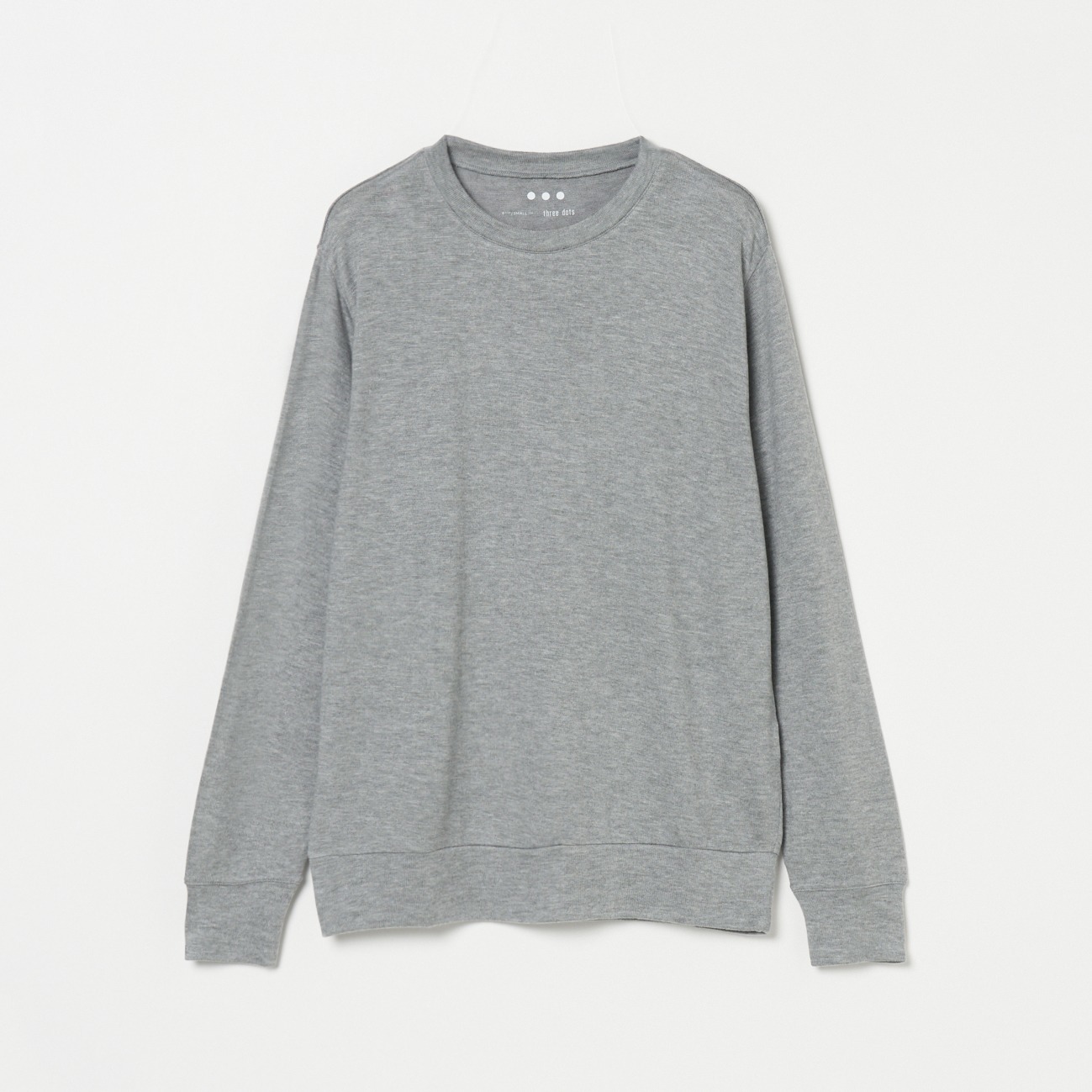 Brushed sweater simple crew neck 詳細画像 ライトグレー 1