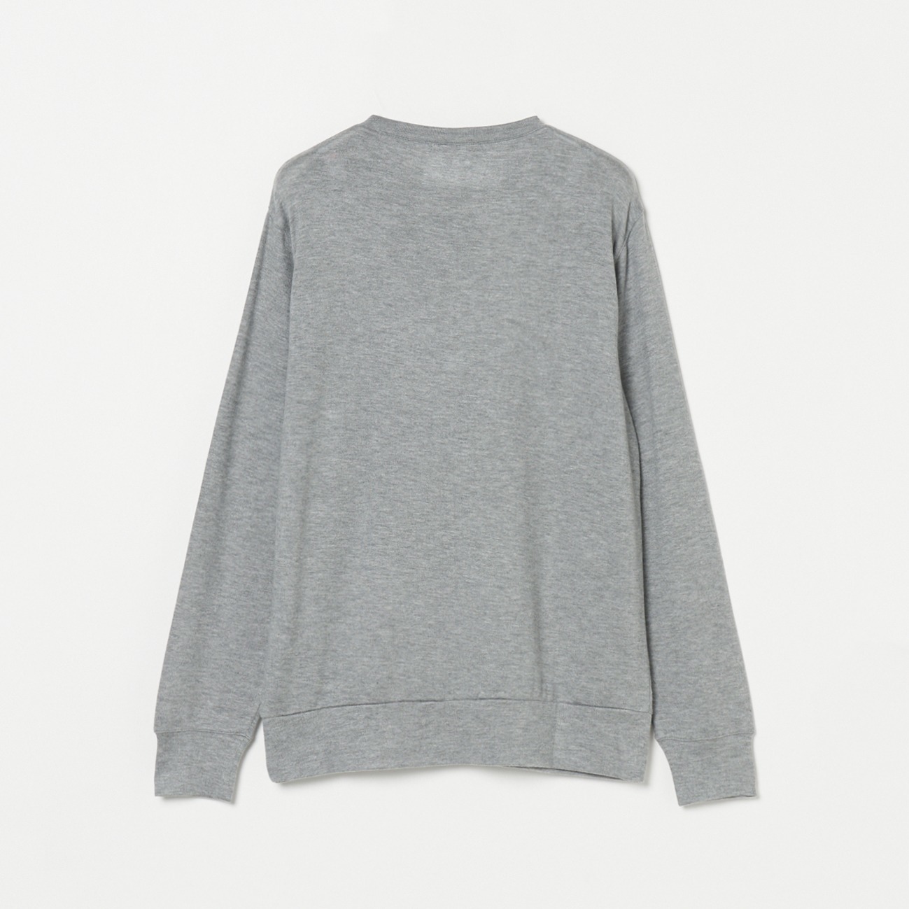 Brushed sweater simple crew neck 詳細画像 ライトグレー 1