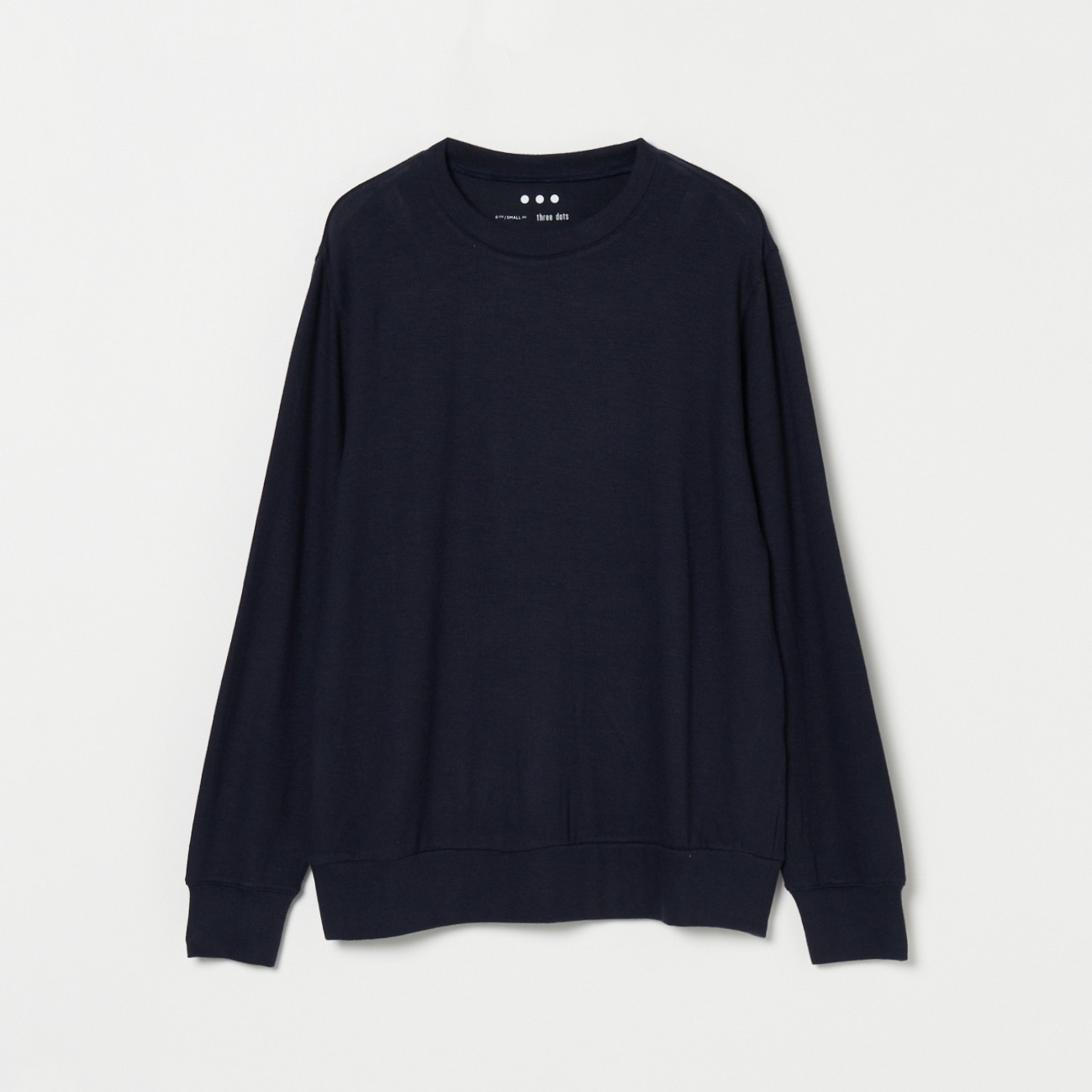 Brushed sweater simple crew neck 詳細画像 ネイビー 1