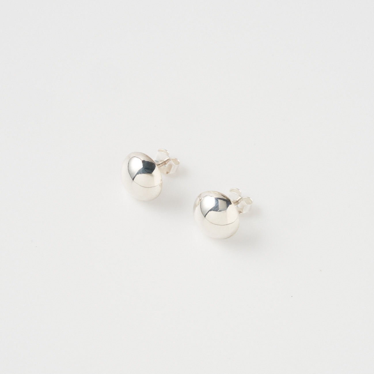 HARPO STUD PLAIN EARRINGS 詳細画像 シルバー 1