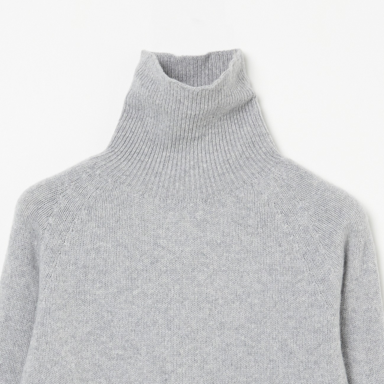 WOOL CASHMERE ROOL COLLAR 詳細画像 ライトグレー 2