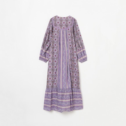 KAREENA SQUARE PRNT TASSEL DRESS 詳細画像 ライラック 1