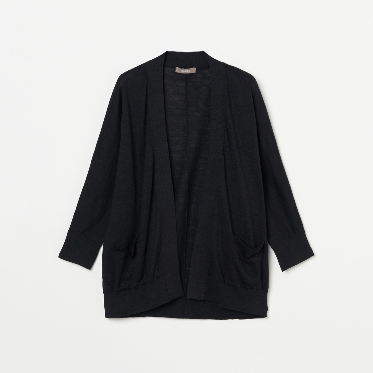 LINEN DOLMAN SLEEVE  CARDIGAN 詳細画像 ブラック 1