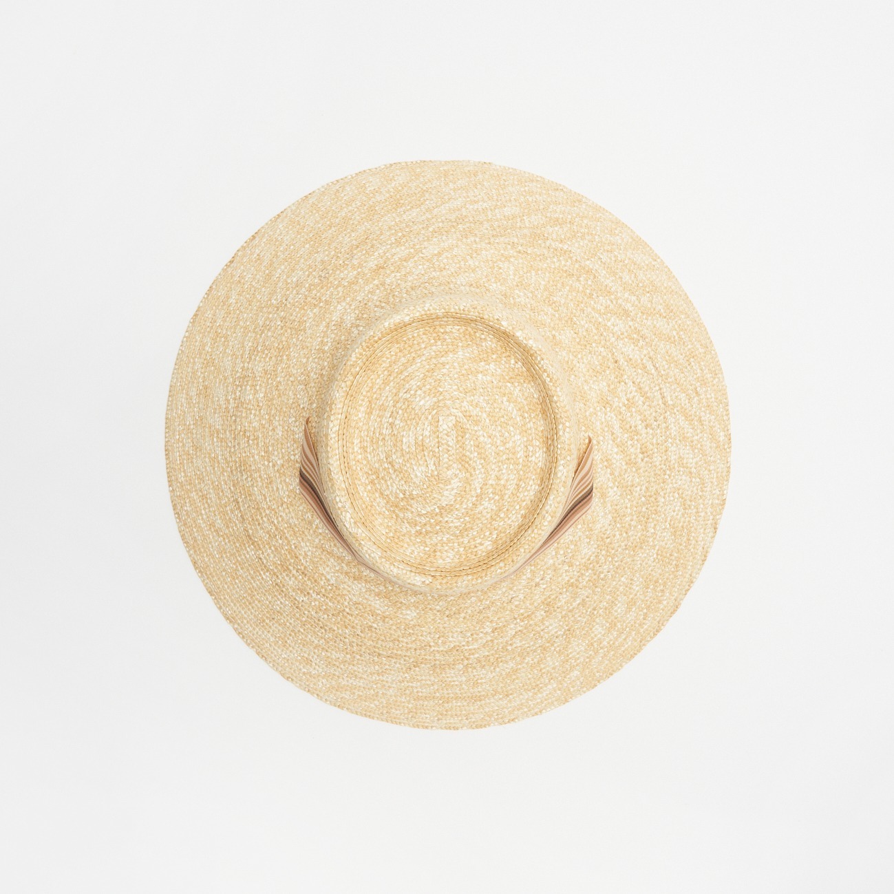 LOC SUN HAT STRIPE RBN 詳細画像 ベージュ 3