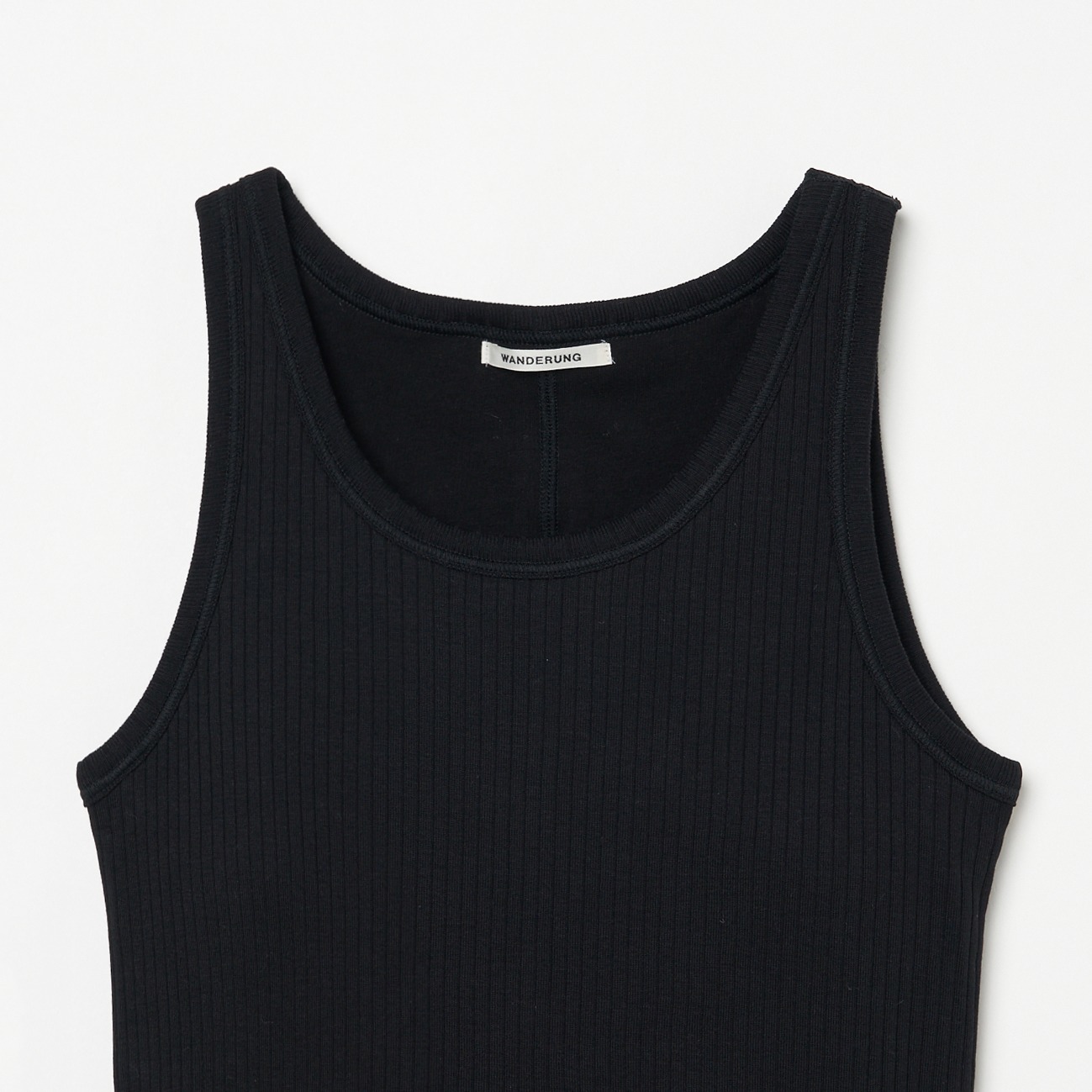 CTN RIBBED CUP TANK TOP 詳細画像 ブラック 2