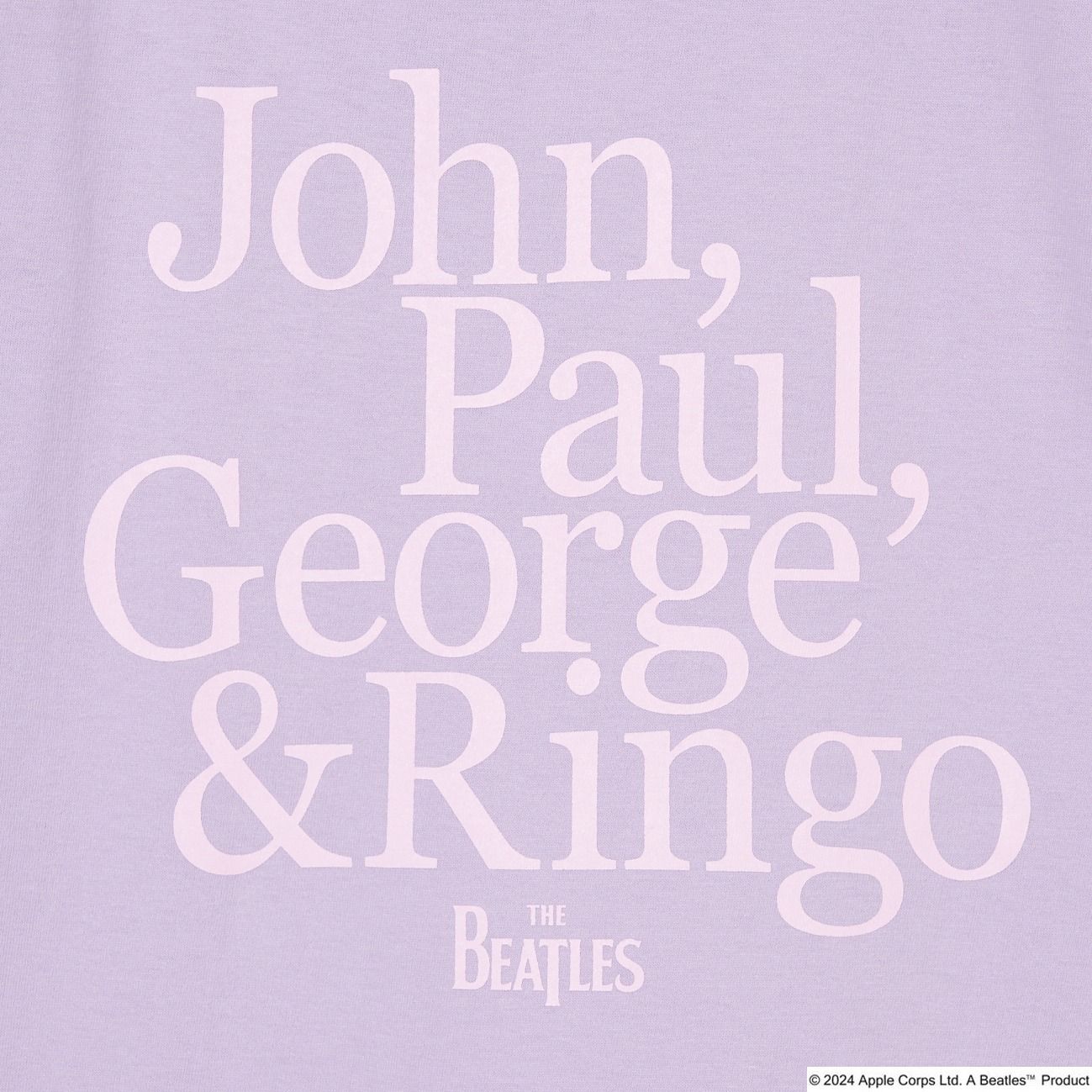 BEATLES LOGO TEE 詳細画像 ライラック 5