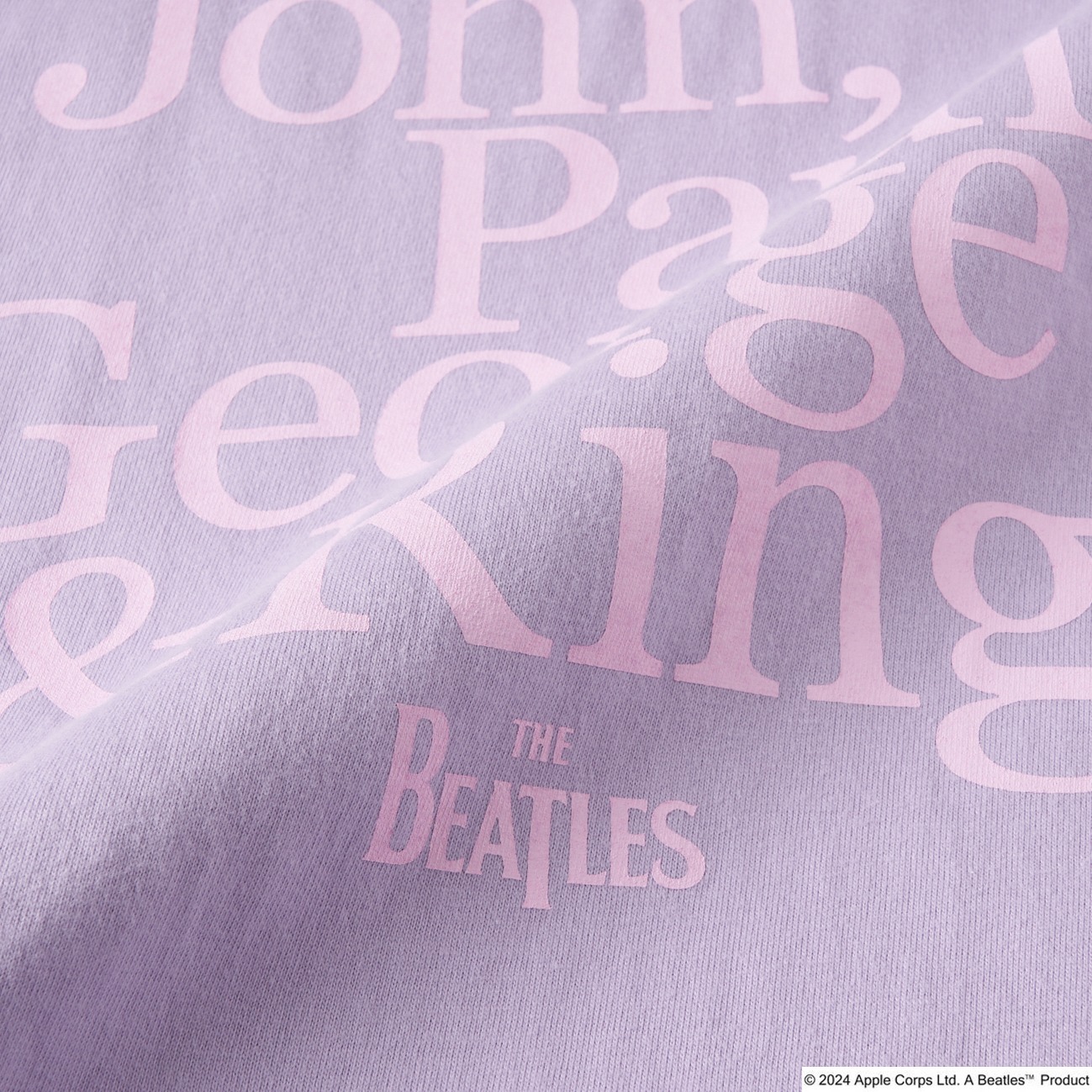 BEATLES LOGO TEE 詳細画像 ライラック 6