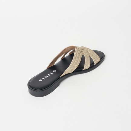 VINILO FLAT SANDAL 詳細画像 ゴールド 2