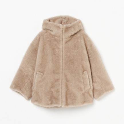 MINK ECO FUR HOODIE BLOUSON