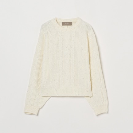 CABLE SPANGLE KNIT