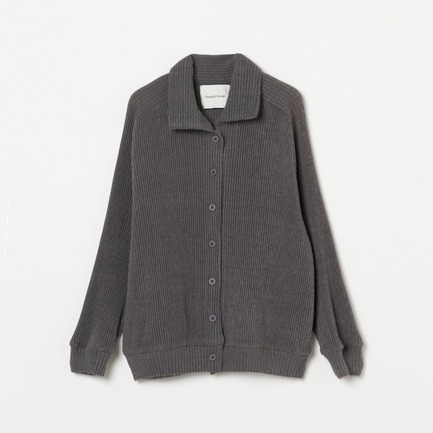 KNIT PLEATED CARDIGAN