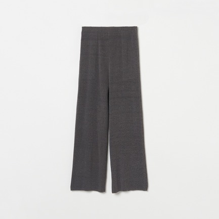 KNIT PLEATED PANTS WITHOUT HEM