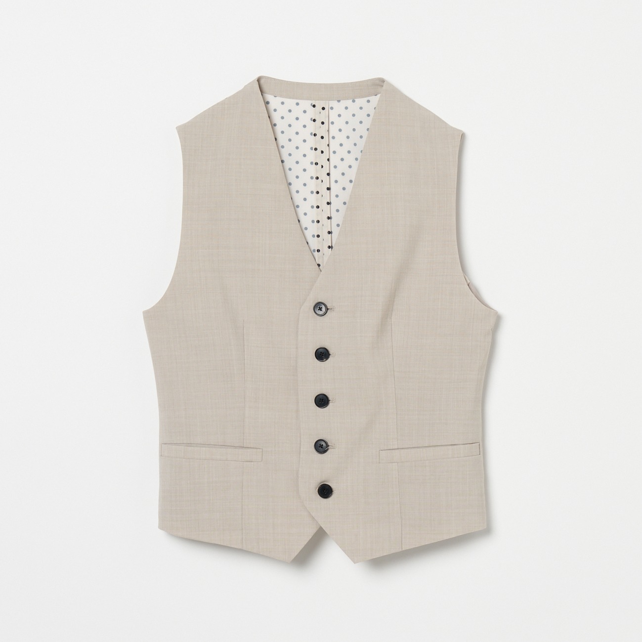 DOT BACK PRINTED VEST 詳細画像 ベージュ 1