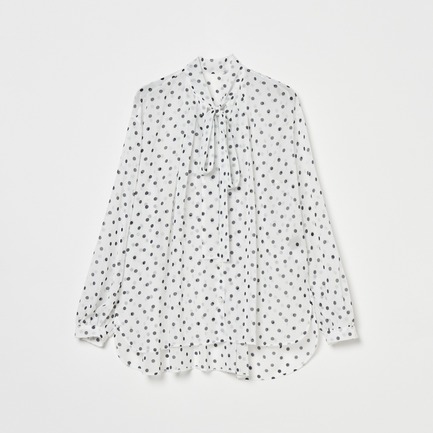 DOT BOWTIE BLOUSE