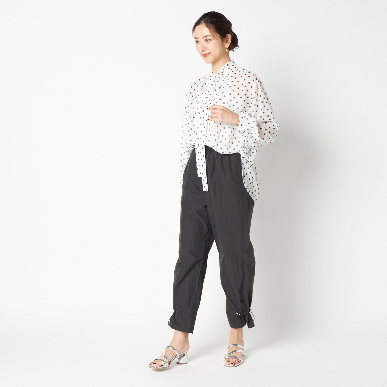 DOT BOWTIE BLOUSE 詳細画像 ホワイト 6