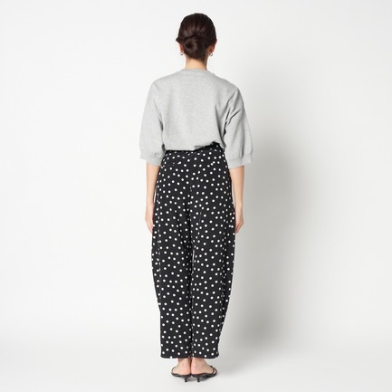 DOT PRINT CURVEY PANTS 詳細画像 ブラック 3