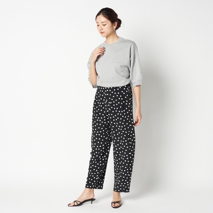 DOT PRINT CURVEY PANTS 詳細画像 ブラック 5