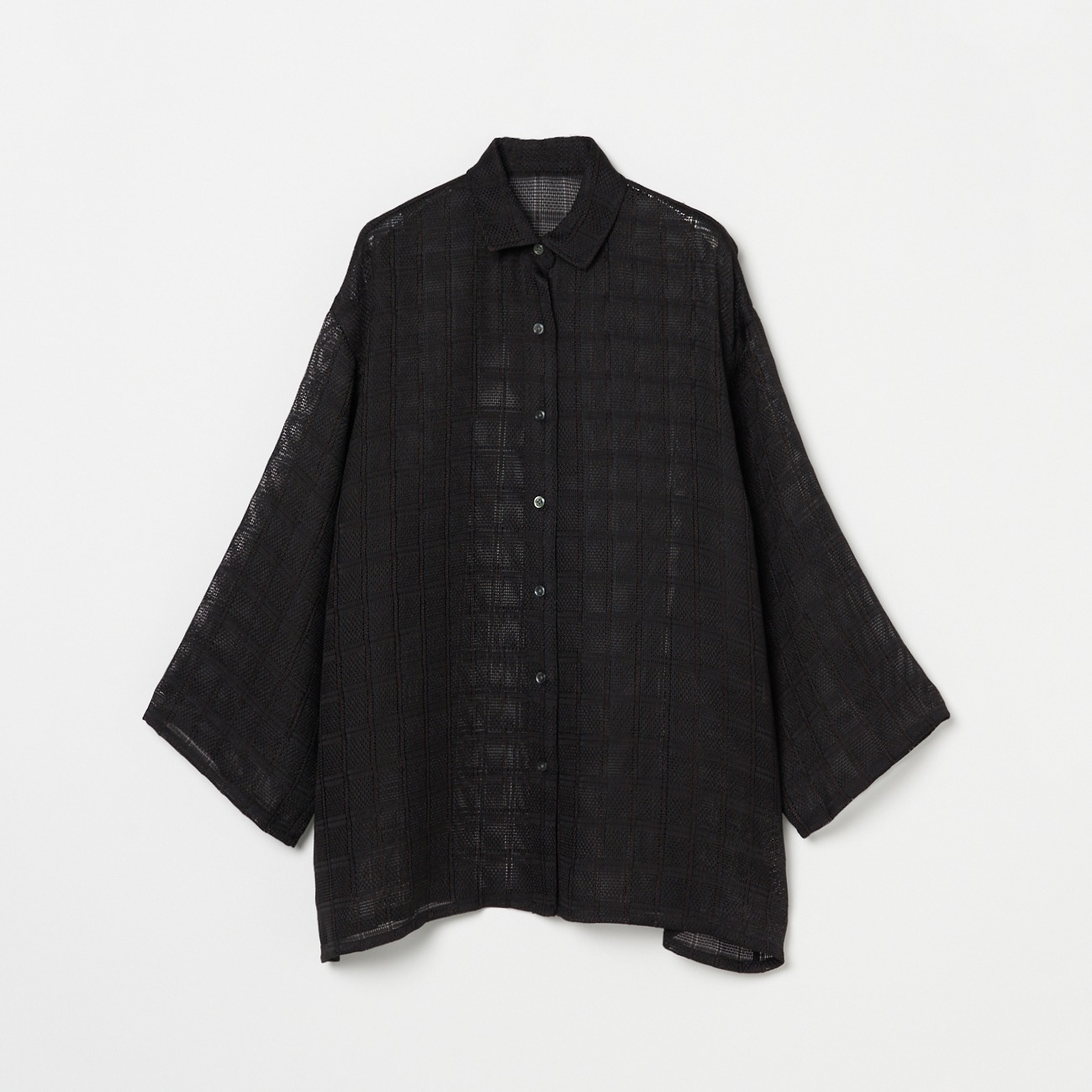 LENO CLOTH SHIRT 詳細画像 ブラック 1