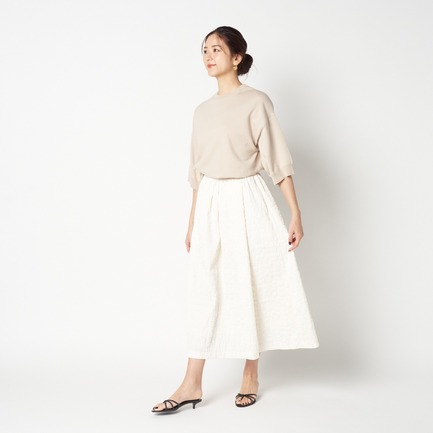 JACQUARD A LINE SKIRT 詳細画像 アイボリー 8