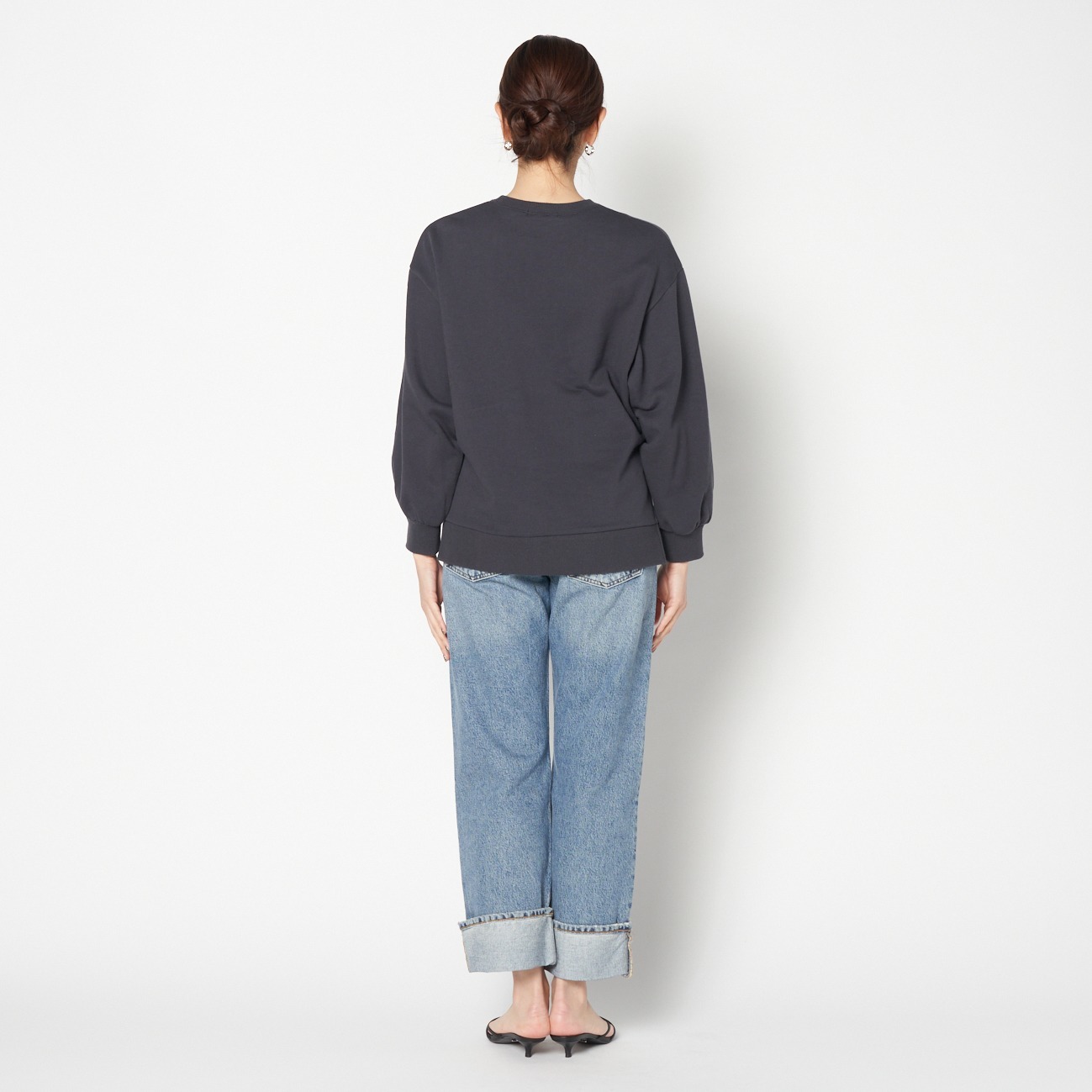 SIDE SLIT SWEAT SHIRT 詳細画像 チャコールグレー 7