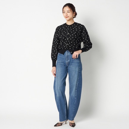 RANDOM DOT２WAY KNIT CREW NECK 詳細画像 ブラック 4