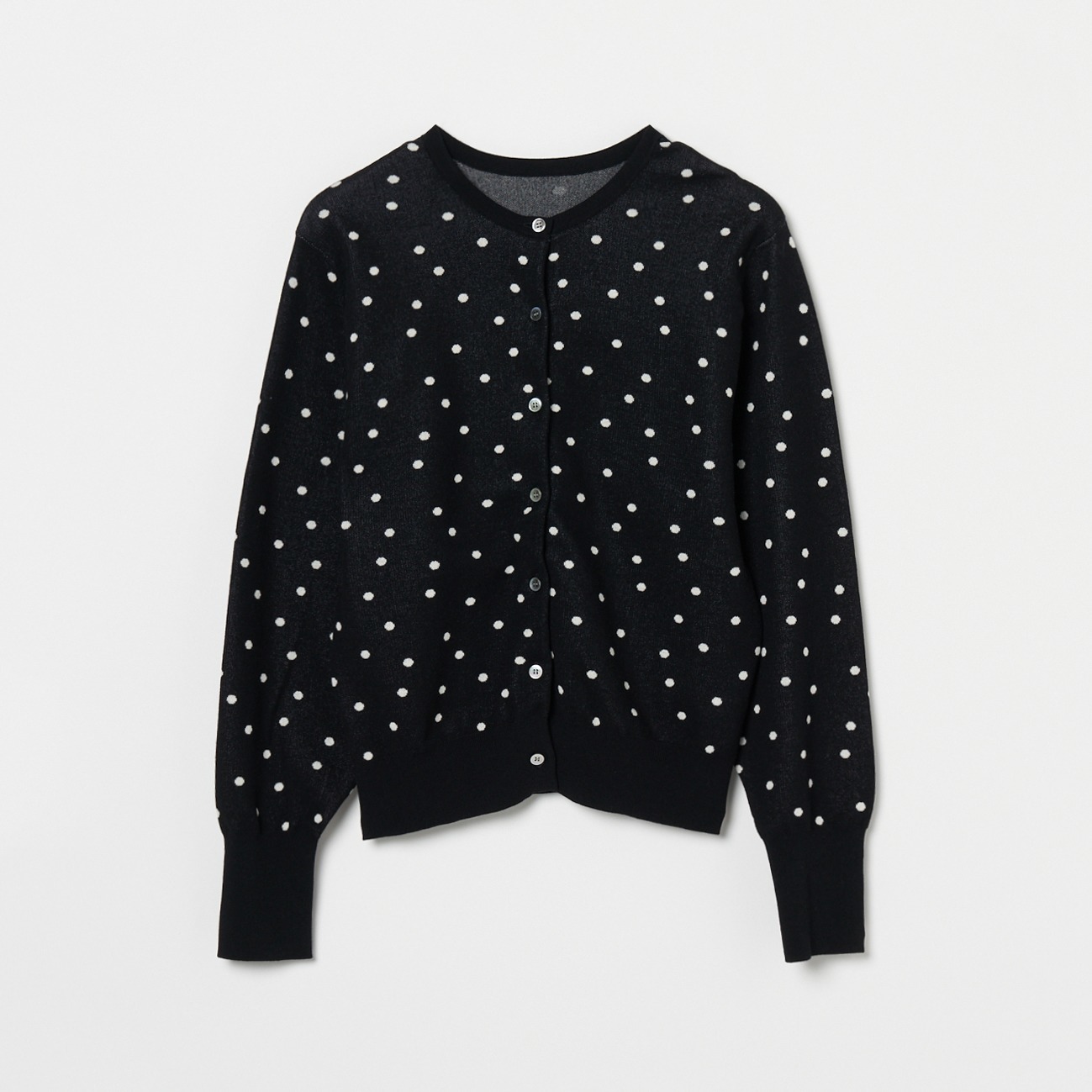 RANDOM DOT２WAY KNIT CREW NECK 詳細画像 ブラック 1