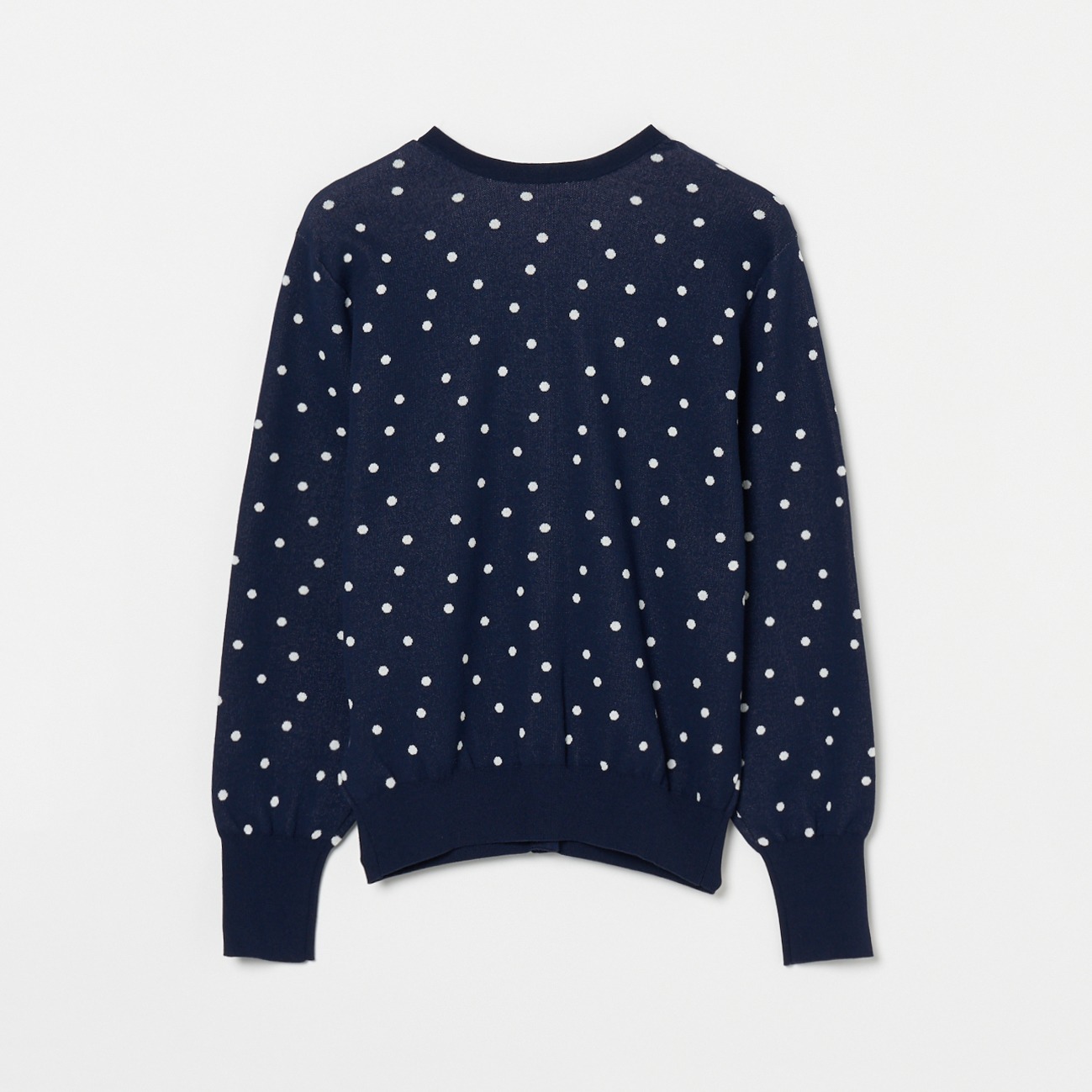 RANDOM DOT２WAY KNIT CREW NECK 詳細画像 ネイビー 1