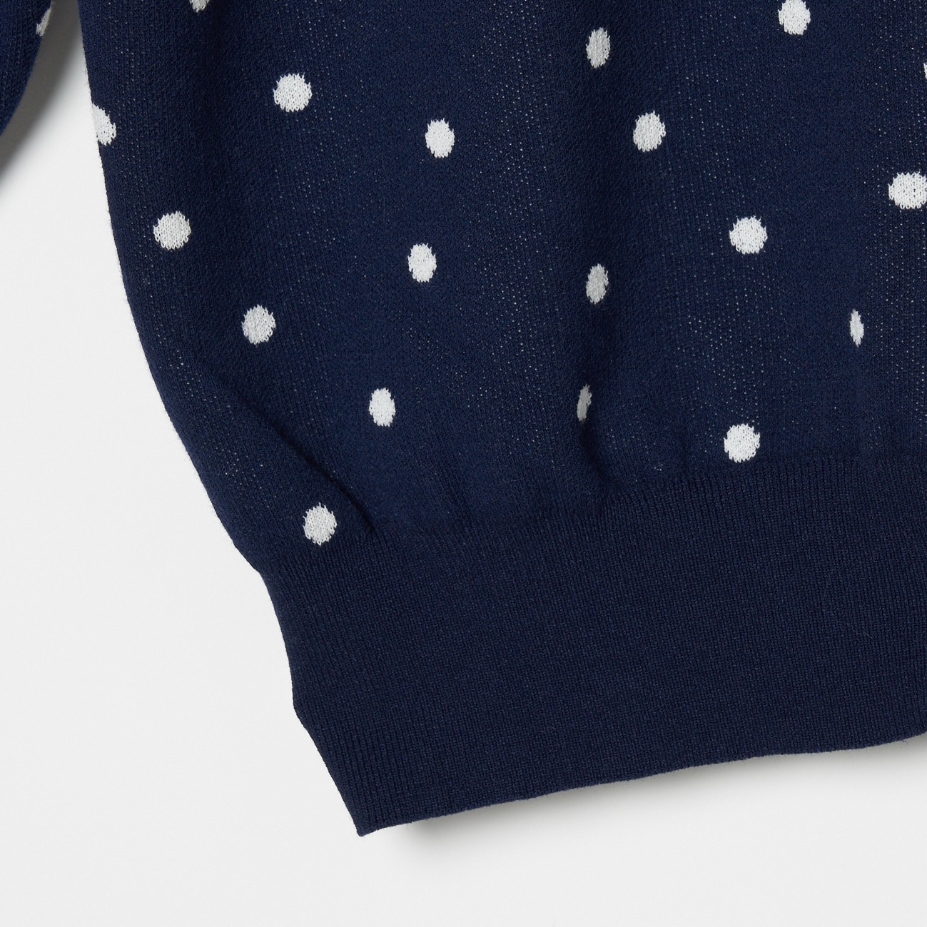 RANDOM DOT２WAY KNIT CREW NECK 詳細画像 ネイビー 4