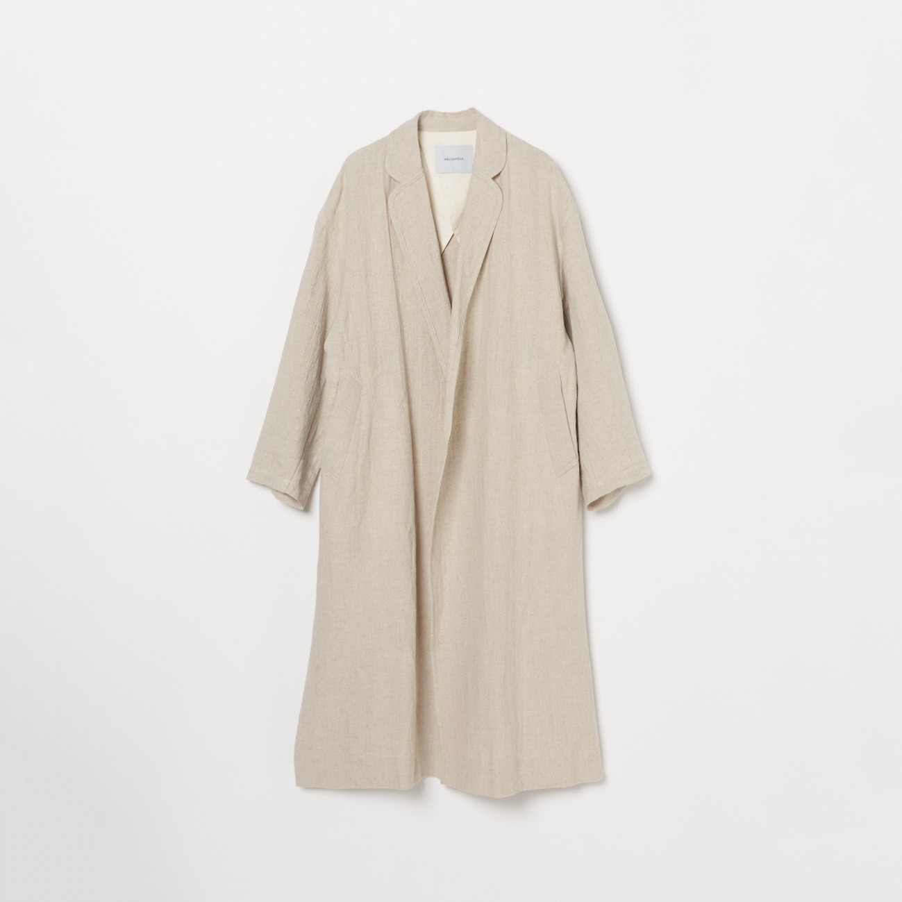 DUNGAREES LINEN LONG COAT 詳細画像 ベージュ 1