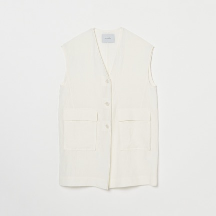 DUNGAREES LINEN LONG GILLET