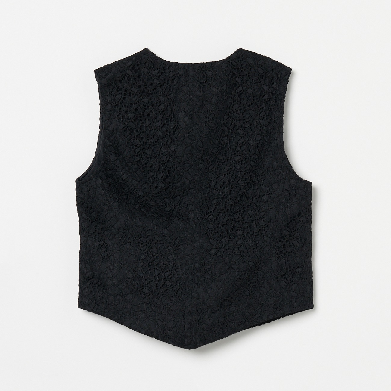 EMBROIDERY LACE VEST 詳細画像 ブラック 1