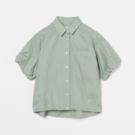 PUFF SLEEVE DRAWSTRING SHIRT