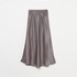 SATIN MAXI FLARE SKIRT 詳細画像