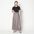 SATIN MAXI FLARE SKIRT 詳細画像