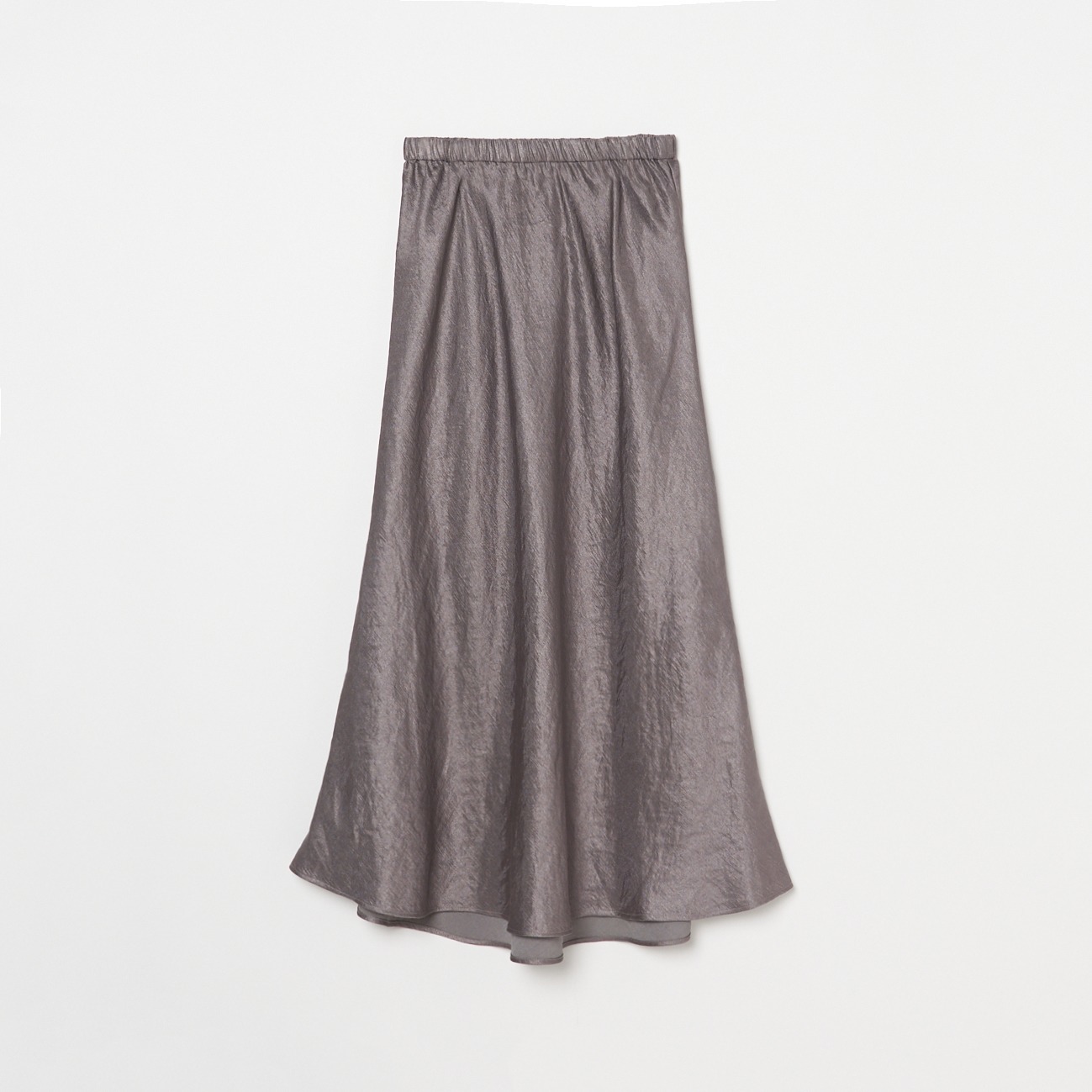 SATIN MAXI FLARE SKIRT 詳細画像 ダークブラウン 1